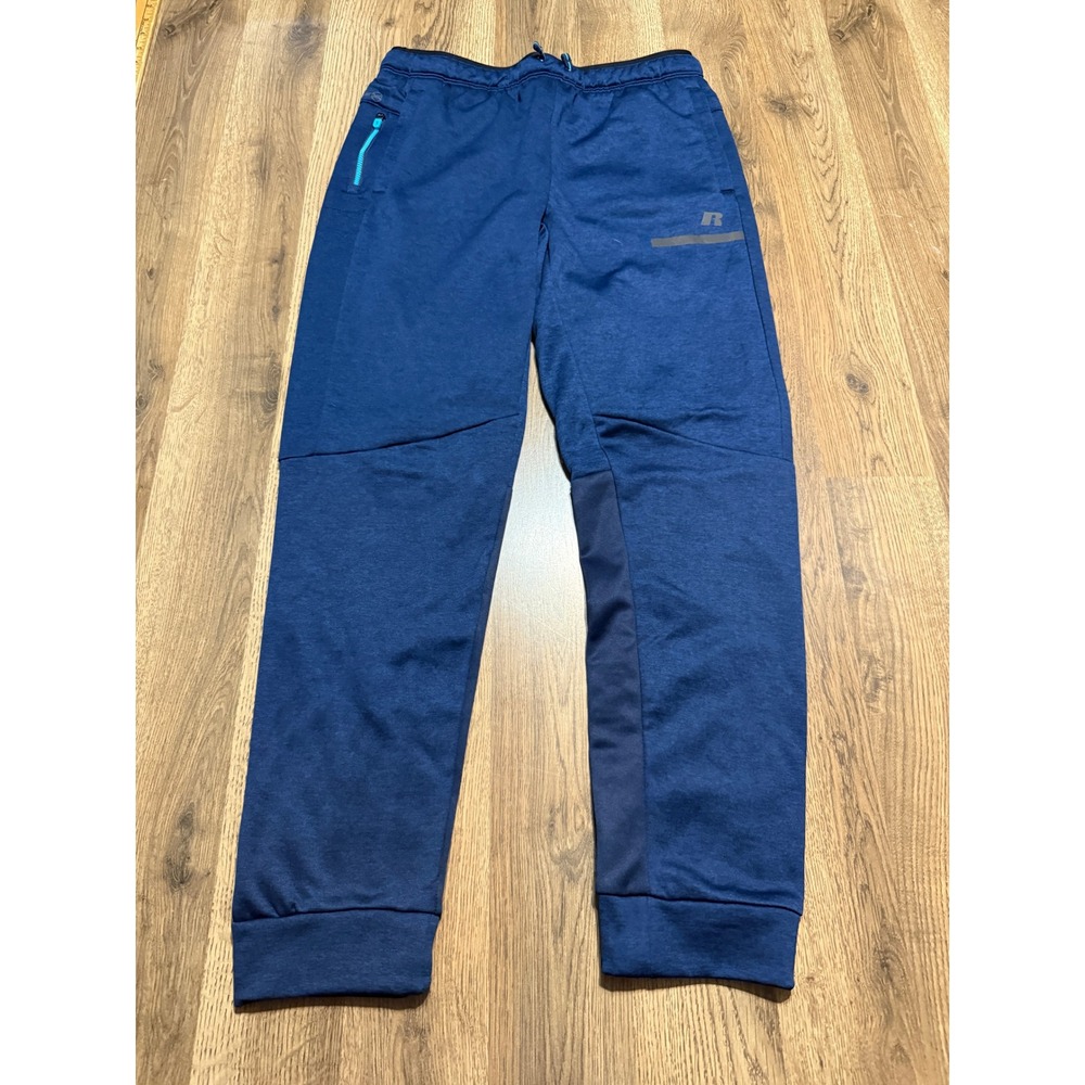 Russell Athletic Pants Boys Size XXL 18 Blue Jogger Sweatpants Activewear